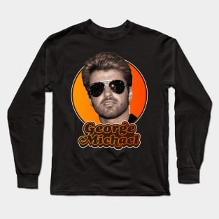 Retro George Michael Tribute Long Sleeve T-Shirt